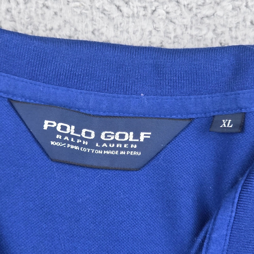 Polo Golf Ralph Lauren Blue Pima Cotton Polo Shirt XL Falcon's Fire Golf Club - Picture 6 of 8